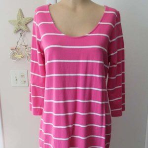 💥 3 for $15
 Pink and White Striped Dress